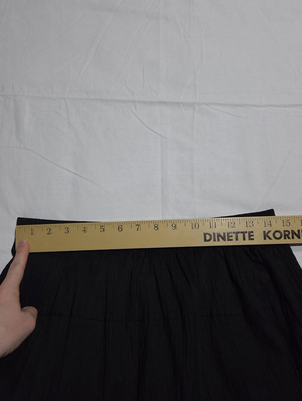 Chicos 2 Whimsigoth Black Cotton Maxi Skirt Large - Picture 5 of 6